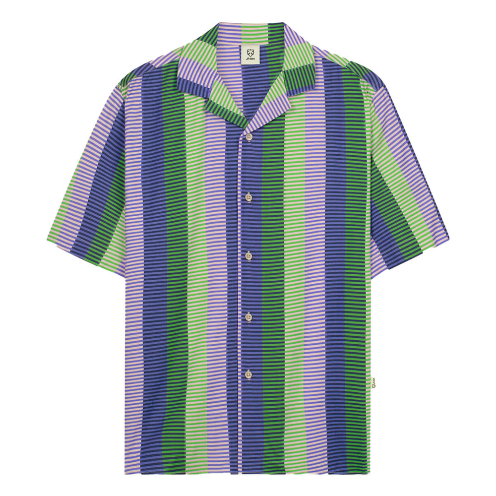 ADAM DIFUZED STRIPE SHIRT ASSORTED S