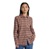 BURTON WOMEN'S FAVORITE FLANNEL LONG SLEEE PEACH ECHO CHECK S