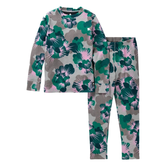 BURTON KIDS' HEAVYWEIGHT FLEECE SET EXPLODE XS