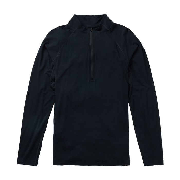 BURTON PHAYSE QUATER ZIP TRUE BLACK L