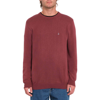 VOLCOM UPERSTAND SWEATER MERLOT M