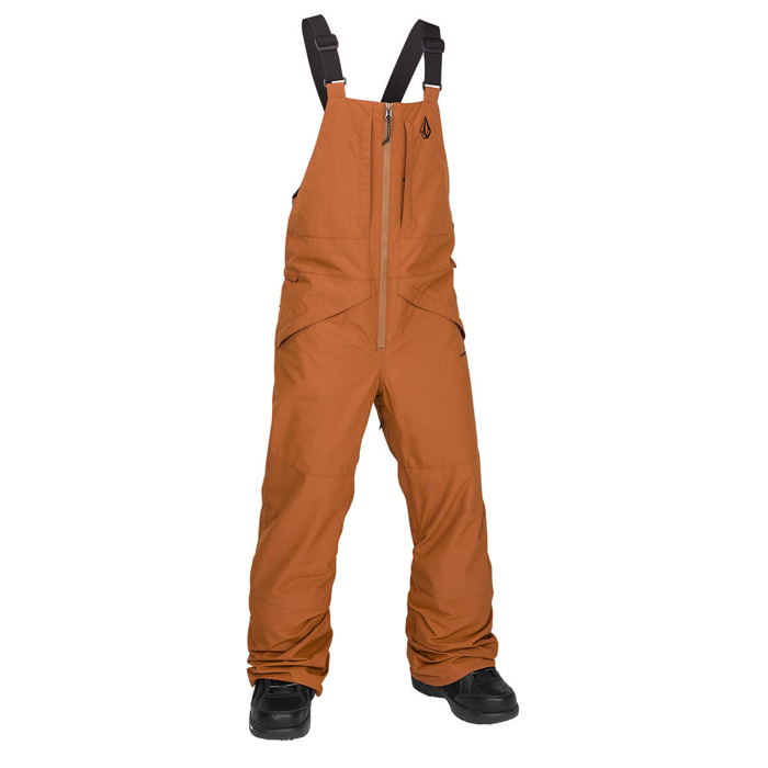 VOLCOM BARKLEY INS BIB OVERALL CARAMEL S