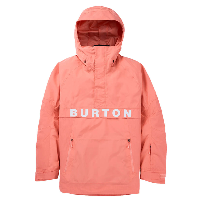 BURTON FROSTNER ANORAK PEACH ECHO M