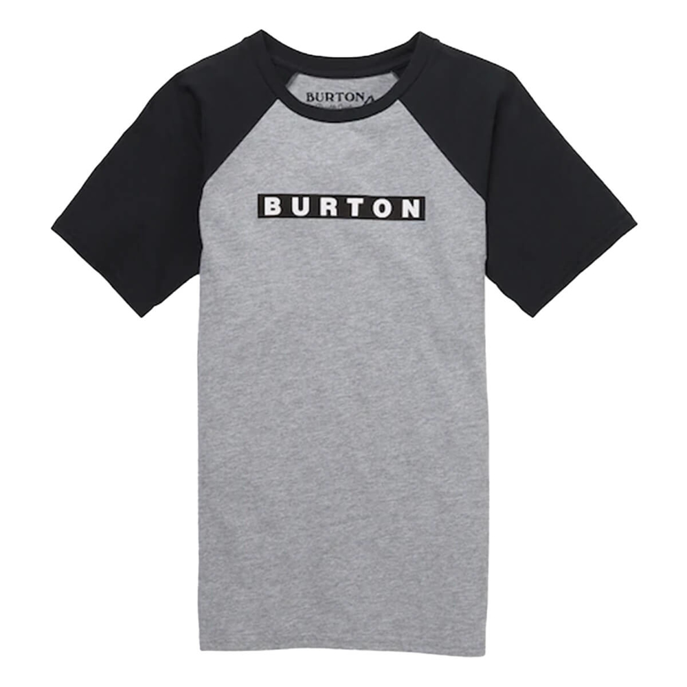 BURTON KIDS' VAULT SHORT SLEEVE T-SHIRT GRAY HEATHER XL
