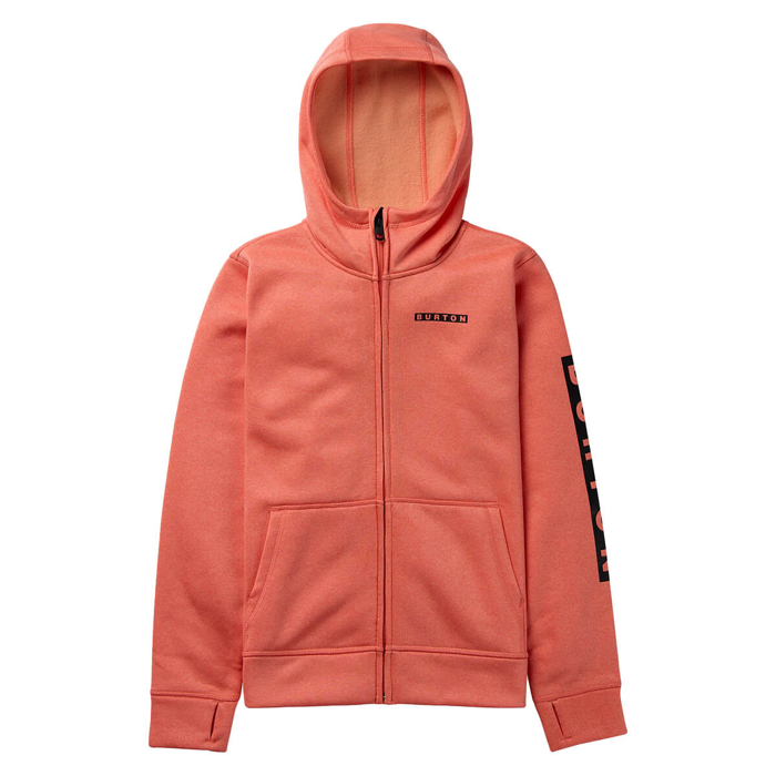BURTON KIDS' OAK FULL-ZIP PEACH ECHO HEATHER M