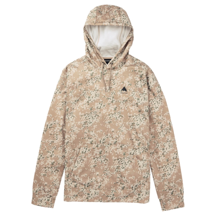 BURTON OAK PULLOVER HOODIE SNOWFALL CAMO S