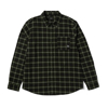 HUF MODAL L/S PLAID SHIRT OLIVE L