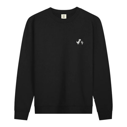 ADAM BLACK 8BIT DINO HOODIE BLACK L