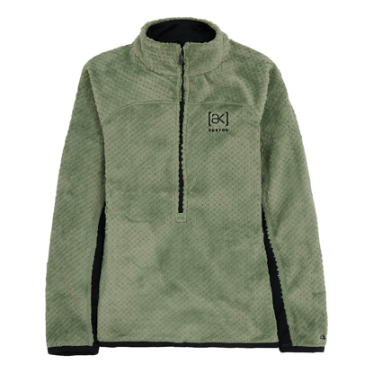 BURTON WOMEN'S [AK] BAKER HI-LOFT QUARTER-ZIP HEDGE GREEN S