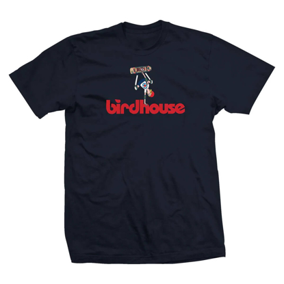 BIRDHOUSE RETROSPECTIVE T-SHIRT NAVY L