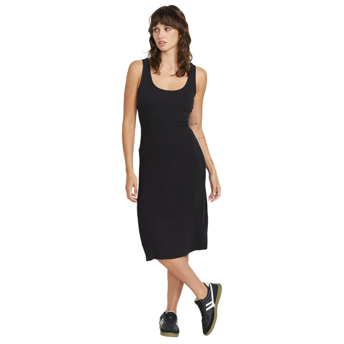 VOLCOM RIZZLED DRESS BLACK S
