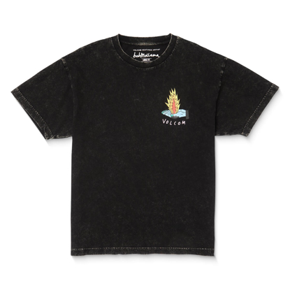 VOLCOM FA BOB MOLLEMA 1 LSE T-SHIRT LIGHT ACID BLACK XL