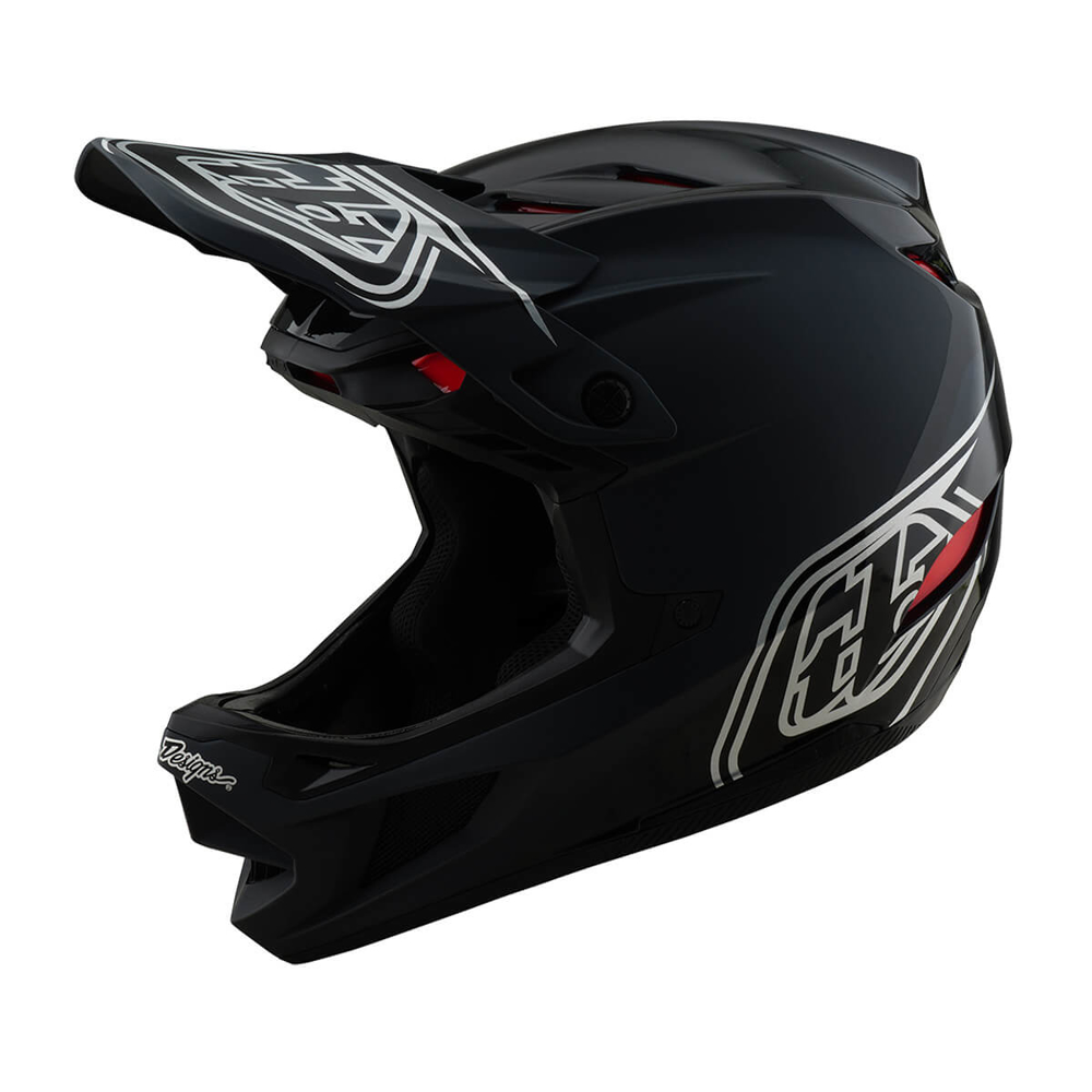 TROY LEE DESIGNS D4 POLYACRYLITE HELMET SHADOW BLACK M