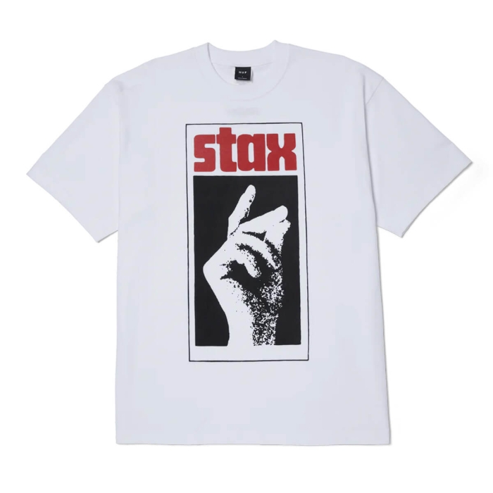 HUF STAX SNAP T-SHIRT WHITE XL