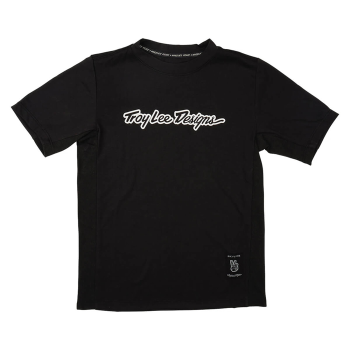 TROY LEE DESIGNS YOUTH SKYLINE RIDE SHORT SLEEVE TEE SIGNATURE BLACK L