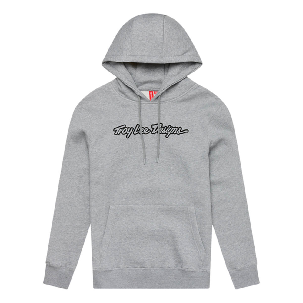 TROY LEE DESIGNS SIGNATURE PULLOVER HOODIE SIGNATURE GRAY HEATHER M