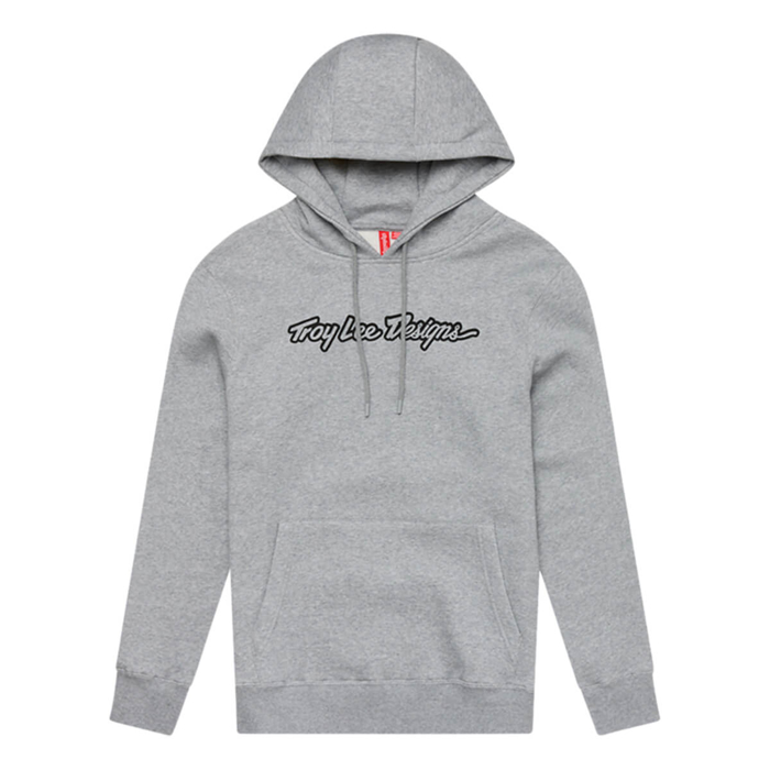 TROY LEE DESIGNS SIGNATURE PULLOVER HOODIE SIGNATURE GRAY HEATHER XL