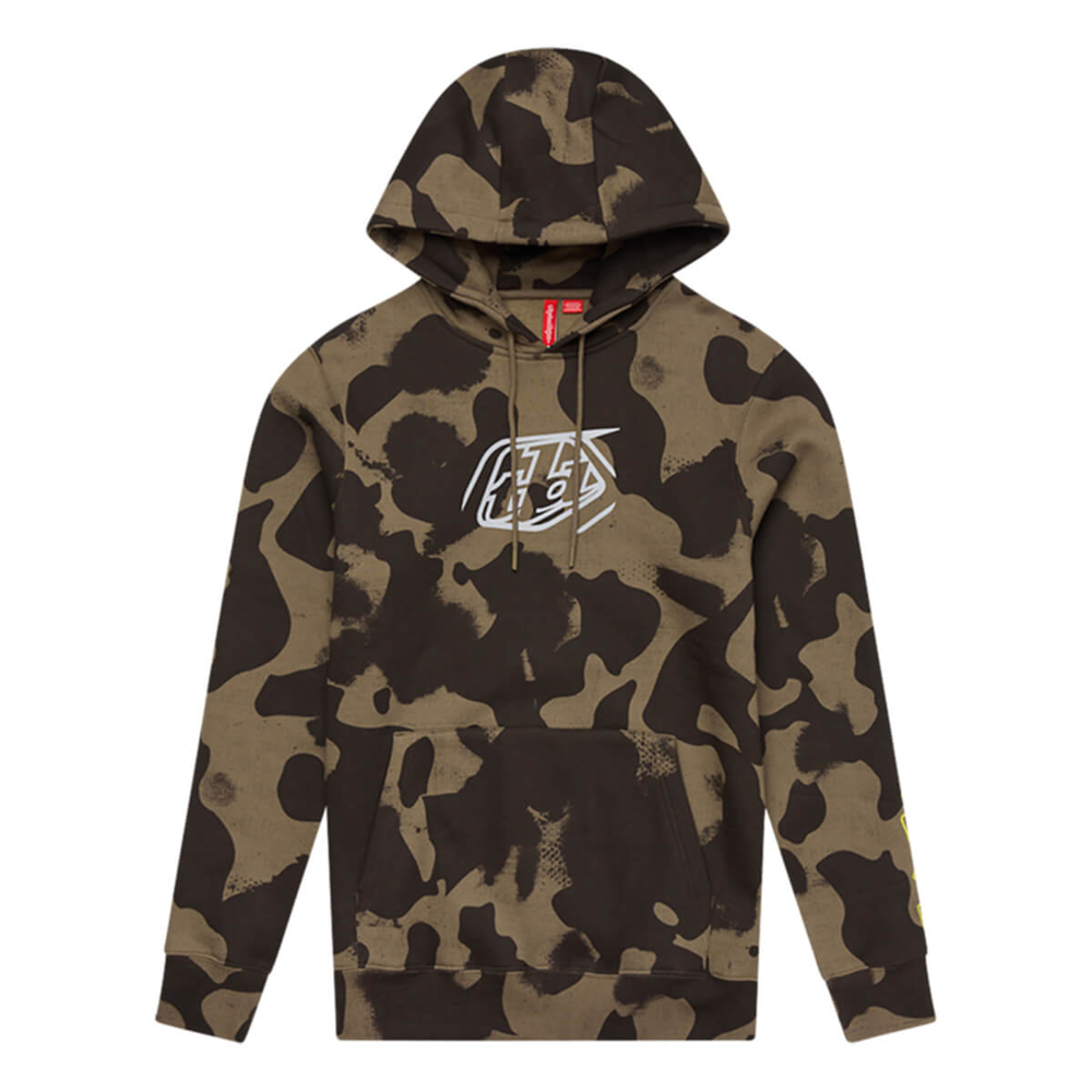 TROY LEE DESIGNS BADGE PULLOVER HOODIE BADGE OLIVE CAMO M