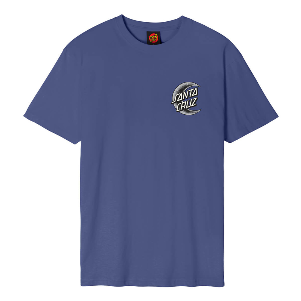 SANTA CRUZ CRESCENT MOON CHEST T-SHIRT NAVY DUSK XL