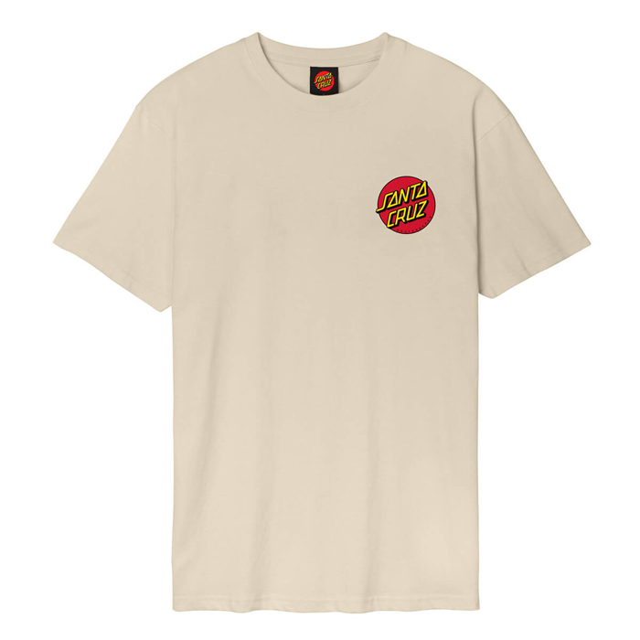 SANTA CRUZ CLASSIC DOT CHEST T-SHIRT BLOND WOOD XL