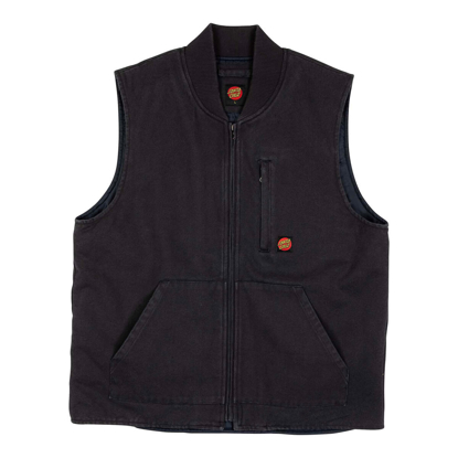 SANTA CRUZ CLASSIC LABEL VEST WASHED BLACK XL