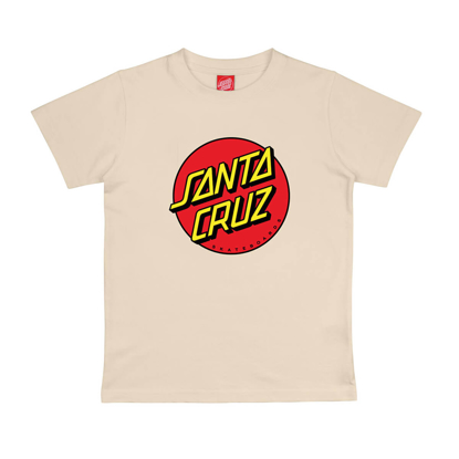 SANTA CRUZ YOUTH CLASSIC DOT T-SHIRT CHALK 12. 10. 2025