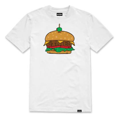 ETNIES ETNIES BURGER TEE WHITE L