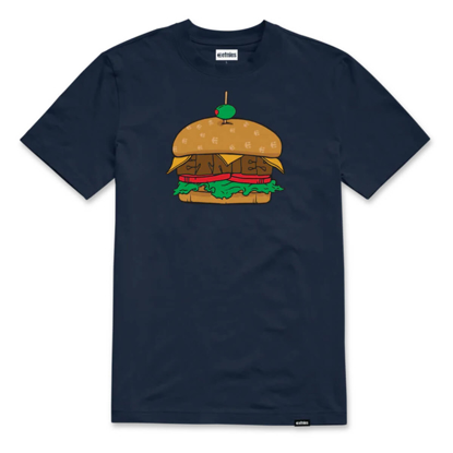 ETNIES ETNIES BURGER TEE NAVY L