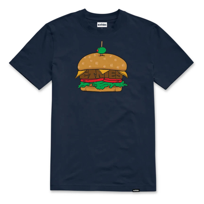 ETNIES ETNIES BURGER TEE NAVY S
