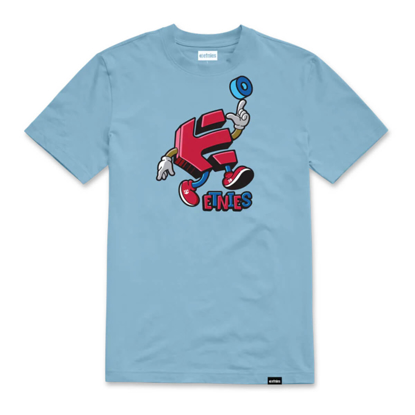 ETNIES WHEELS UP KIDS TEE LIGHT BLUE L