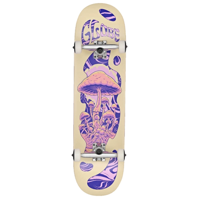 GLOBE G1 MIND EXPANSION 8.5" COMPLETE OFF-WHITE/PURPLE 8.5"
