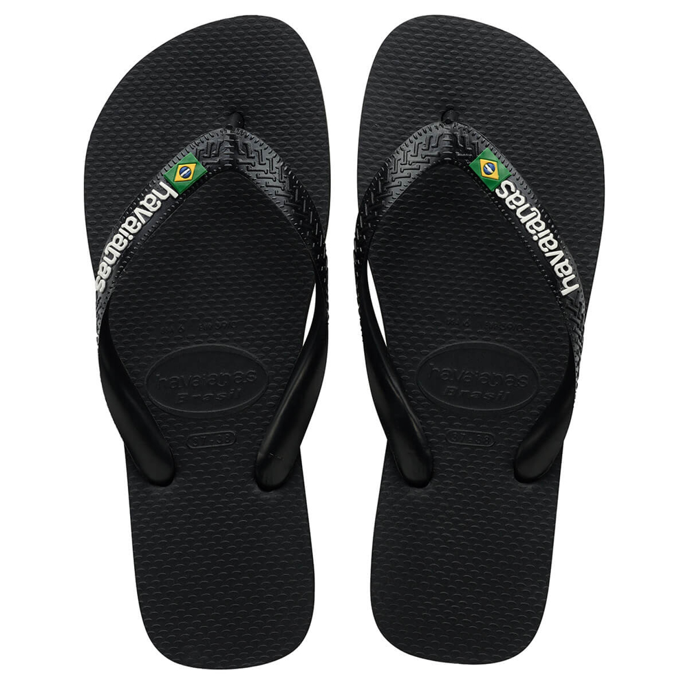 HAVAIANAS BRASIL LOGO BLACK/BLACK 41/42