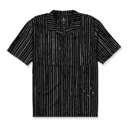 VOLCOM MISTOSTONE SHIRT BLACK WHITE M