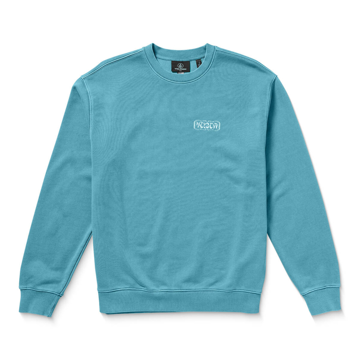 VOLCOM TERRY STONED CREW USED BLUE M
