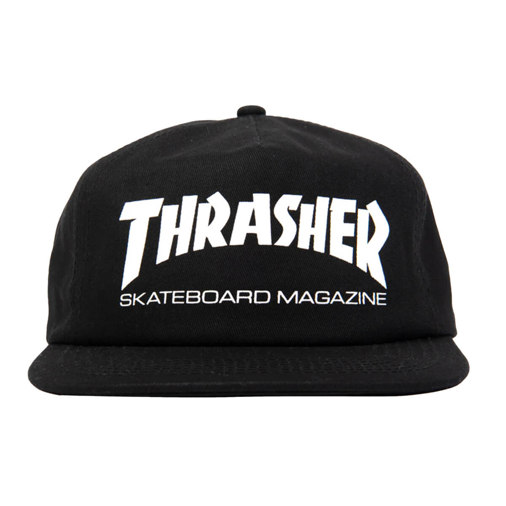THRASHER MAGAZINE SKATE MAG SNAPBACK BLACK/WHITE UNI