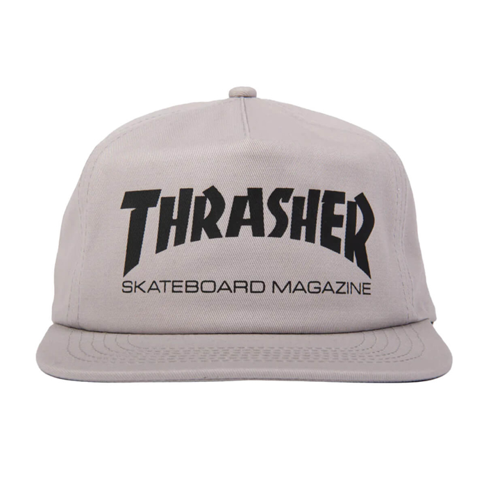 THRASHER MAGAZINE SKATE MAG SNAPBACK GREY/BLACK UNI