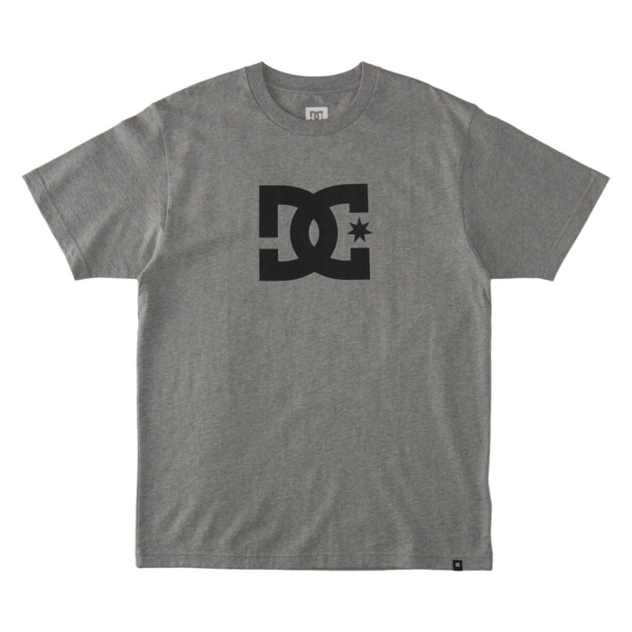 DC DC STAR T-SHIRT HEATHER GREY M