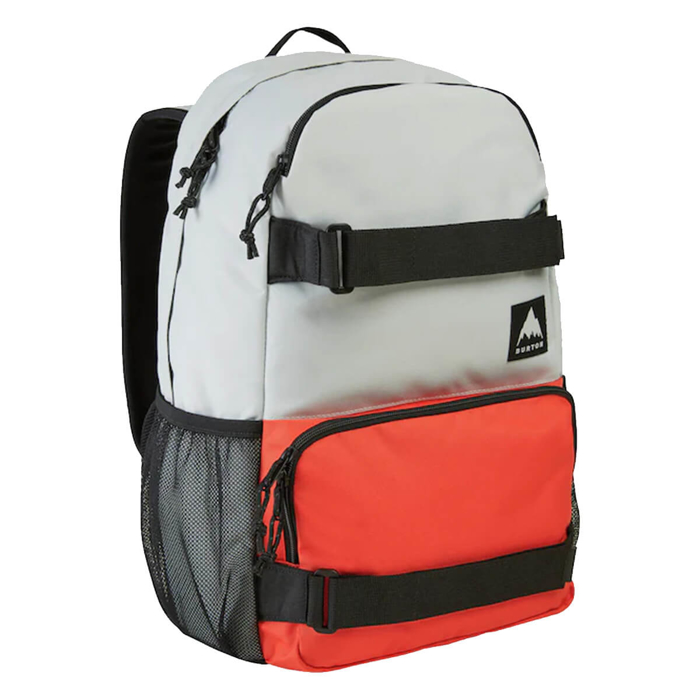 BURTON TREBLE YELL 21L BACKPACK GRAY CLOUD/FIESTA RED UNI