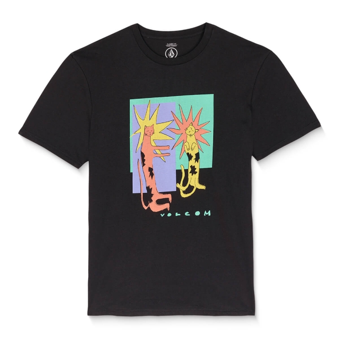 VOLCOM LONGO CATS BSC T-SHIRT BLACK L