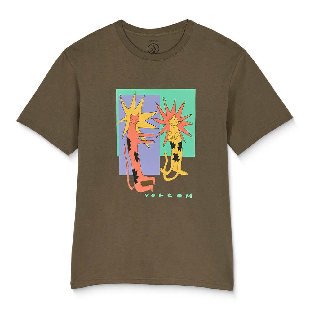 VOLCOM LONGO CATS BSC T-SHIRT SAGE LEAF XL