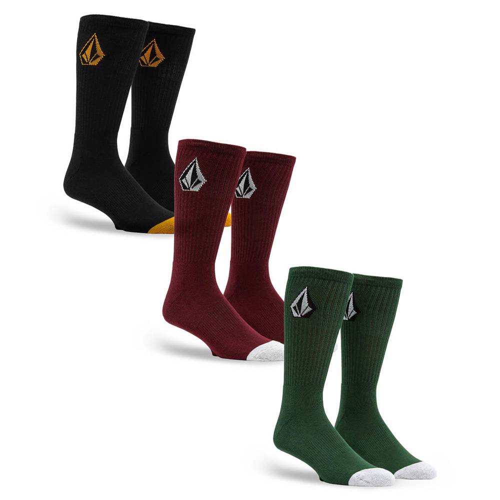 VOLCOM FULL STONE MIX SOCK (3-PACK) MIX UNI