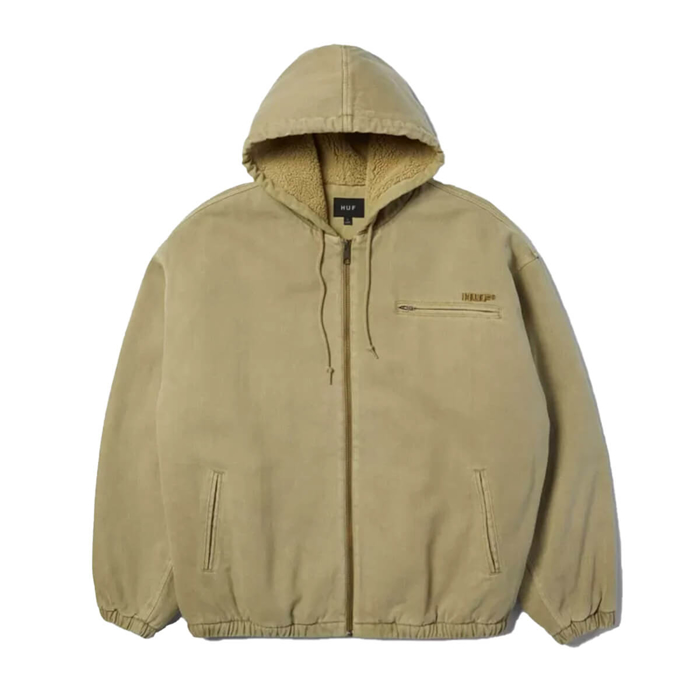 HUF WHAT A JUNGLE DENIM WORK JACKET DESERT M