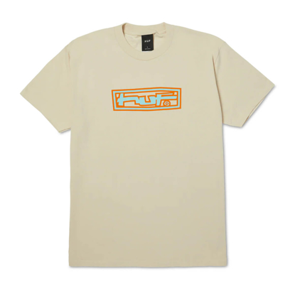 HUF STRETCH T-SHIRT CREAM XL