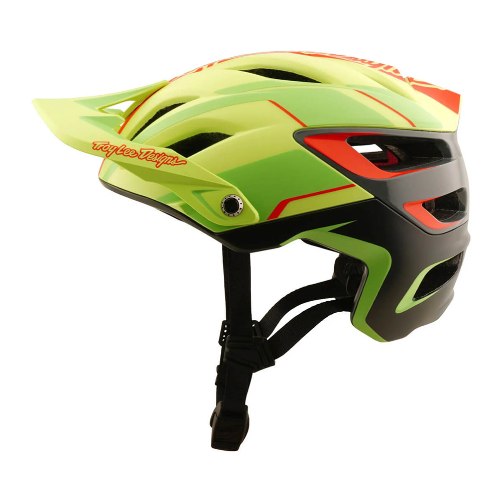 TROY LEE DESIGNS A3 HELMET LINES GLO YELLOW XS/S