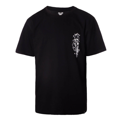 FALLEN FLASH ART T-SHIRT BLACK/WHITE M