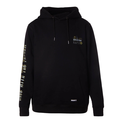 FALLEN GARGOYLE HOODIE PULLOVER BLACK/WHITE S