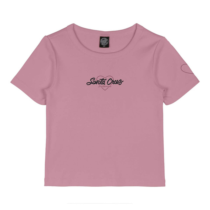 SANTA CRUZ LOVE SCRIPT FRONT T-SHIRT UNIVERSAL PINK 6