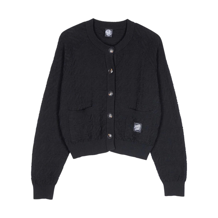 SANTA CRUZ WHARF KNIT CARDIGAN BLACK 10