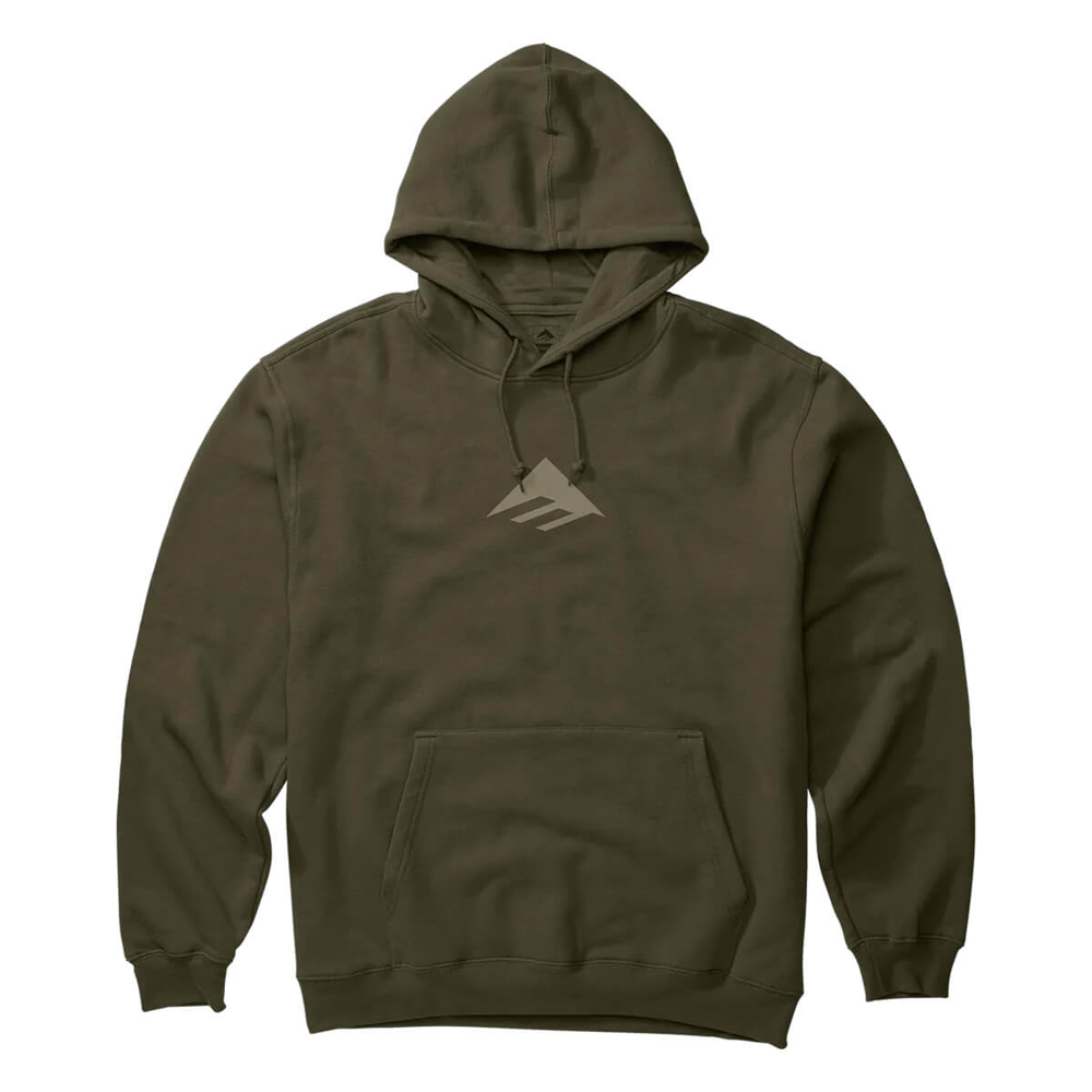 EMERICA TRIANGLE HOODIE MILITARY M