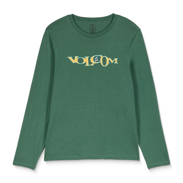 VOLCOM SKIDDER LONG-SLEEVE VINEYARD GREEN S